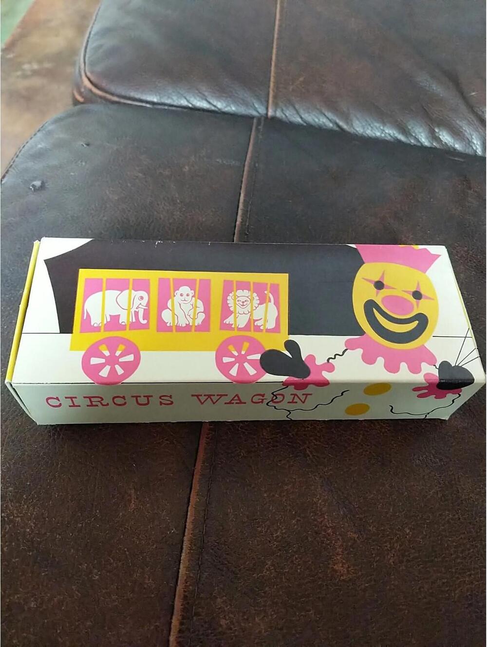 AVON(New York) CIRCUS WAGON ~ Three Animal Soap Box ~ "Lucifer Lion" FREE SHIP.